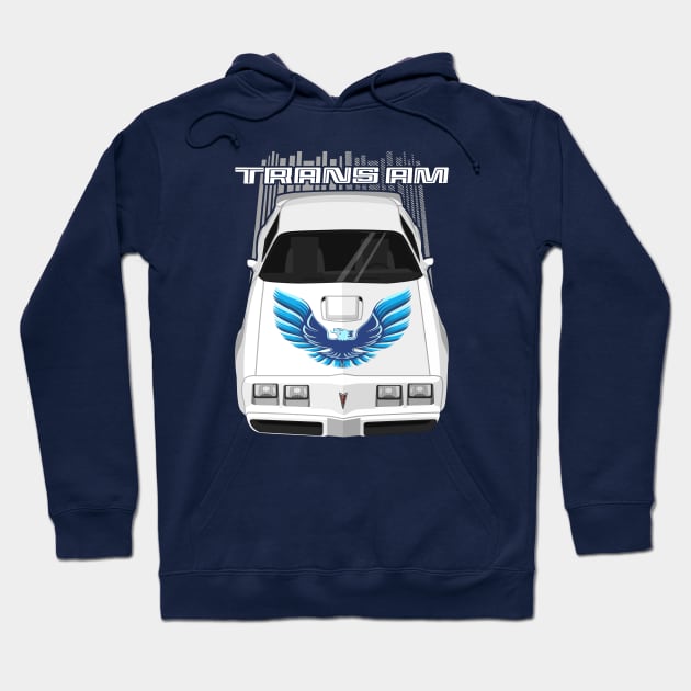 Firebird Trans Am 79-81 - white and blue Hoodie by V8social